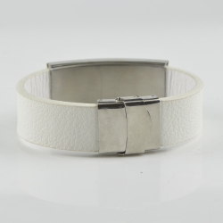 Opaque Baltic Amber with leather for men